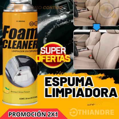 Foam Cleaner® Espuma de limpieza profunda 2X1