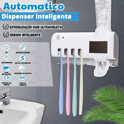 DISPENSADOR CREMA DENTAL Y SOPORTE ESTERILIZADOR